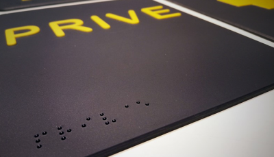 Accessibilité - Plaque braille