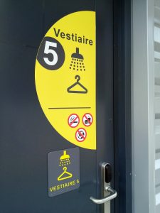 Ensemble sportif Allende - Signalétique vestiaire